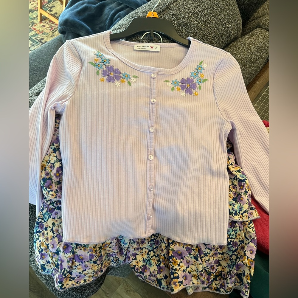 2 piece sweater and skirt (with shorts underneath)